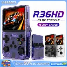 Console Retrô R36S Linux 16GB +15000 Jogos Tela IPS 3.5" Portátil Pronta Entrega Envio 24h SP