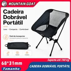 Cadeira Em Alumínio Portátil Dobrável Oxford 600D Ultraleve Praia Camping Pesca Com Bolsa