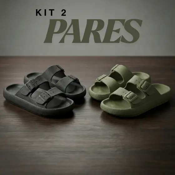 Papete Feminina Kit 2 Pares Casual e Elegante para Momentos de Lazer