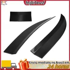 Spoiler universal para carro, spoiler traseiro ajustável para porta-malas, teto e acessórios, preto.