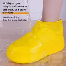 Protetor de calçado para chuva unissex: antiderrapante, à prova d'água, reutilizável