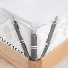 4Pcs/Lote Fixadores de Lençóis Ajustáveis - Organizador Doméstico para Capa de Colchão