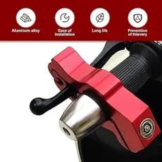 Não Perca! Tranca Universal Trava Manete Moto - Antifurto Alumínio Naval Oferta