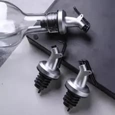 Bico dosador para óleo, tampas com abertura automática, funil para garrafas