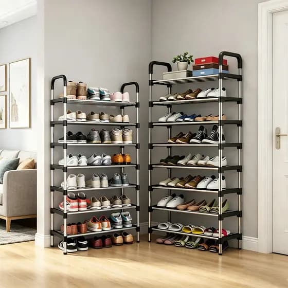 6 7 ou 8 Andares Sapateira Multiuso Para Calçados Organizador Desmontável organizador de sapatos tênis