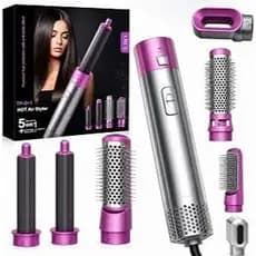 Secador Modelador Alisador 5 Em 1 110-v Escova Rotativa 800w
