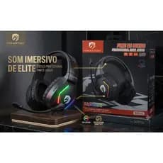 Fone de Ouvido Gamer Bluetooth H’Maston SNS12 RGB com Microfone Estéreo
