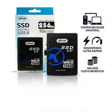 SSD 256GB 2,5" SATA III Knup KP-SS256 para PC e Notebook