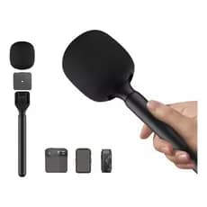 Bastão Tradicional Microfone suporte para Lapela, entrevista, blog, notícias