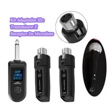 Kit Adaptador Xlr: Transmissor E Receptor De Microfone Receptor Para Mixer Dinâmico PA Instrumentos