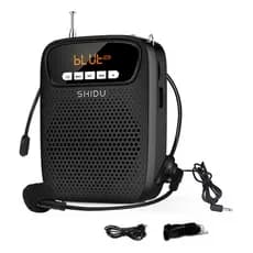 Megafone Portátil Amplificador De Voz Com Microfone De Cabeça Usb
