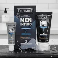 Kit Creme Depilatório Intimo Men Titanium 95g
