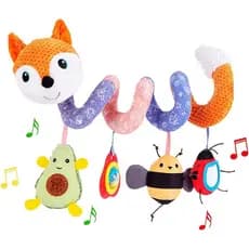 Brinquedos para Cadeira de Carro, Brinquedos de Pelúcia em Espiral para Pendurar no Carrinho, Berço, Cadeira de Carro, c