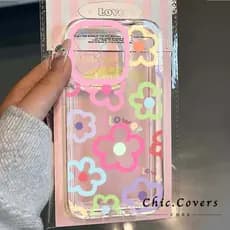 Capa De Telefone Para iPhone 17 16 15 14 13 11 12 Pro Max 16E X XS XR 7 8 Plus Pequena Flor Impressa