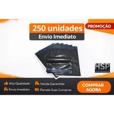 Kit 250 Envelopes de Segurança 19x25 cm