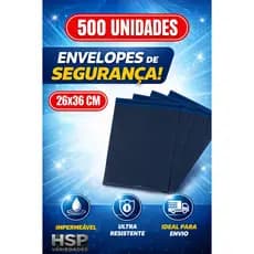 Kit 500 Envelopes de Segurança 26x36 cm