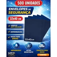Kit 500 Envelopes de Segurança 32x40 cm