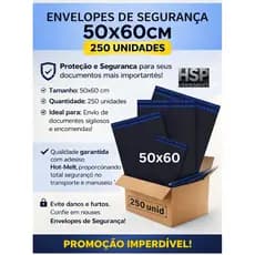 Kit 250 Envelopes de Segurança 50x60 cm