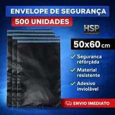 Kit 500 Envelopes de Segurança 50x60 cm