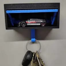 porta chaveiro de garagem, chaveiro de garagem, chave, chaveiro, carro, hotwheels, chaveiro hotwheels, HOTWHEELS, 3D