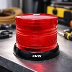 Giroled DNI 4081 Vermelho Rotativo e Flash Bivolt 12/24V Sinalizador de Advertência