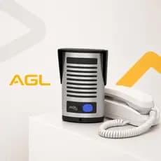 Porteiro Eletrônico P200 AGL ABS Cinza 4 Fios Alimentação Interna