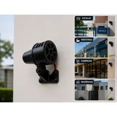 Sirene Mecânica Rotativa DNI 3712 6V a 17V Som Contínuo Tipo Viatura 110dB