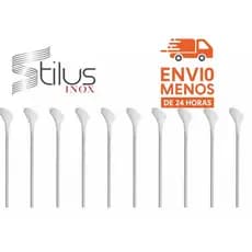 Kit com 10 Espátula para Calosidade aço inoxidável Podologa Stilus Inox