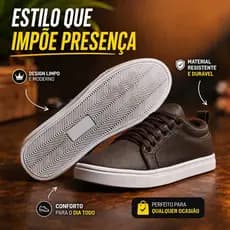 Tenis Sapatenis Casual Masculino desing e Modernidade e Conforto