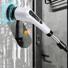 Escova 9 Em 1 Recarregável De Limpeza Ajustável Janela Banheiro E Cozinha ELETROX