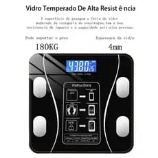 Balança Digital Medidora Corporal Bioimpedância balança digital corporal balança corporal até 180kg ELETROX LTDA