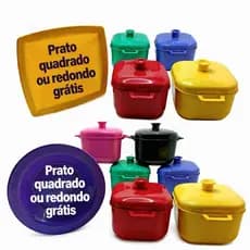 UNIDADES/AVULSO/JOGO+PRATO de panela resistencia para micro-ondas caçarolas 1,5 litros/tapoer/freezer