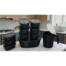kit 11peças jogo de panela com jarra completo para micro ondas de cozinha pote plasticos,miltiuso