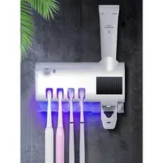 Suporte De Escova De Dente Com Aplicação De Pasta  Oral , Com Luz uv Pra Decorar Seu Banheiro . CLICK