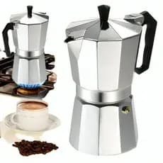 Cafeteira Italiana Moka Alumínio Café Puro Vários Tamanhos 3, 6,9 xícaras FAST