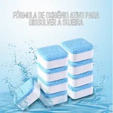 KIT Pastilhas para Limpeza de Máquinas de Lavar Roupas Efervescentes Multifuncional Máquinas de Lavar FAST