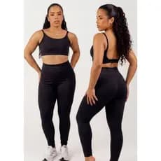 Conjunto Fitness July Feminino Academia Legging Cintura Alta + Top Cropped Treino Moda Fitness