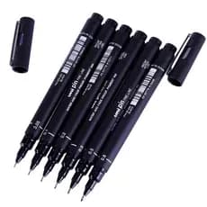 1pcs/6pcs Caneta de Desenho de Linha Fina Uni-Pin 005 01 02 03 05-08 Caneta de Tubo de Agulha
