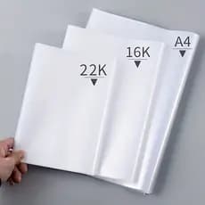 10pcs Capa de Livro de Plástico Transparente A4/16K/22K Autoadesiva à Prova d'Água Filme Protetor de PVC