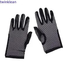 TWINKLEAN Luvas Femininas Protetor Solar De Equitação Malha Treliça Respirável Condução