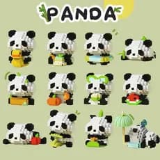 1508 diamante pequena partícula montada brinquedo pequeno Panda modelo montado bloco de construção chinês brinquedo orna