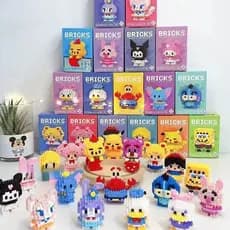 Brinquedo De Construção De Bonecos De Desenho Animado Disney