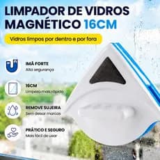 Limpa Vidro Magnético Limpador Magnético Limpa Vidro Aquários Janelas Apartamentos