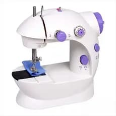 Mini Máquina De Costura Reta Portátil Com Pedal 110v/ 220v Cor Branco 110V/220V