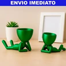 Peça Decorativa Personagem Relaxado Verde