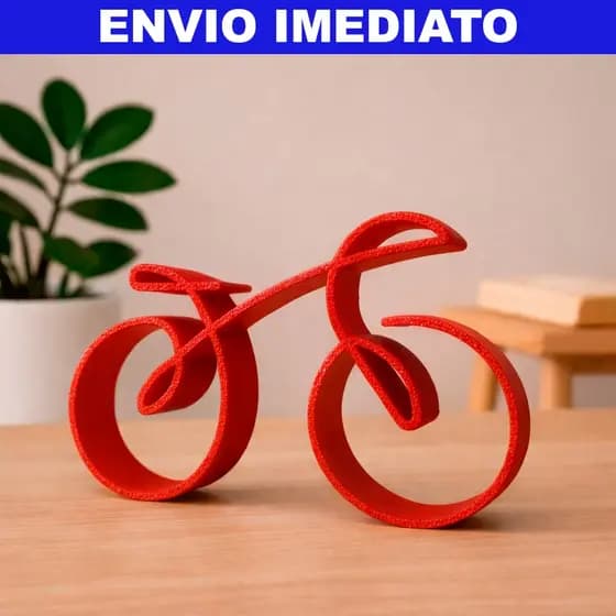 Escultura Decorativa Bicicleta Minimalista