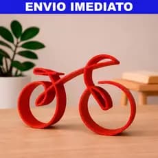 Escultura Decorativa Bicicleta Minimalista