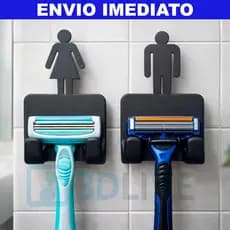 Suporte para Lâminas de Barbear Adesivo com Personagem