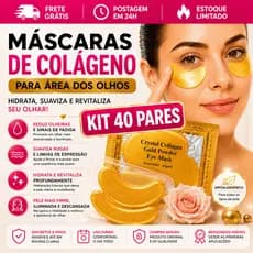 Kit 40 Máscaras De Colágeno Olhos Anti Olheiras Antirrugas Gel Pads Skin Care Envio Imediato