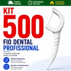 Kit  500, Fio Dental Infantil em Formato de Arco Ultra Fino Higiene Bucal Limpeza Eficaz